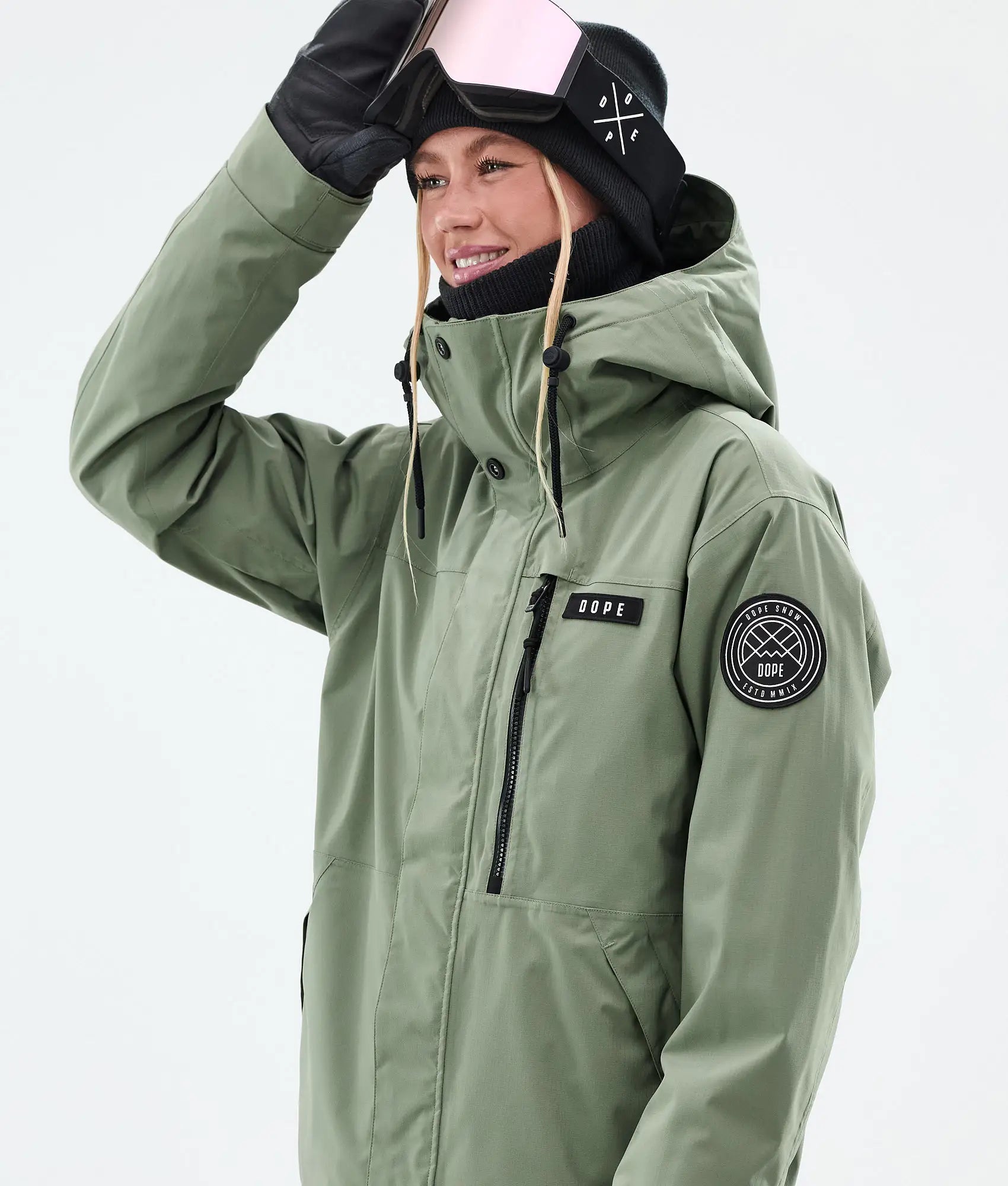 Stardust W Full-Zip - Snowboardjacke Damen Moss Green