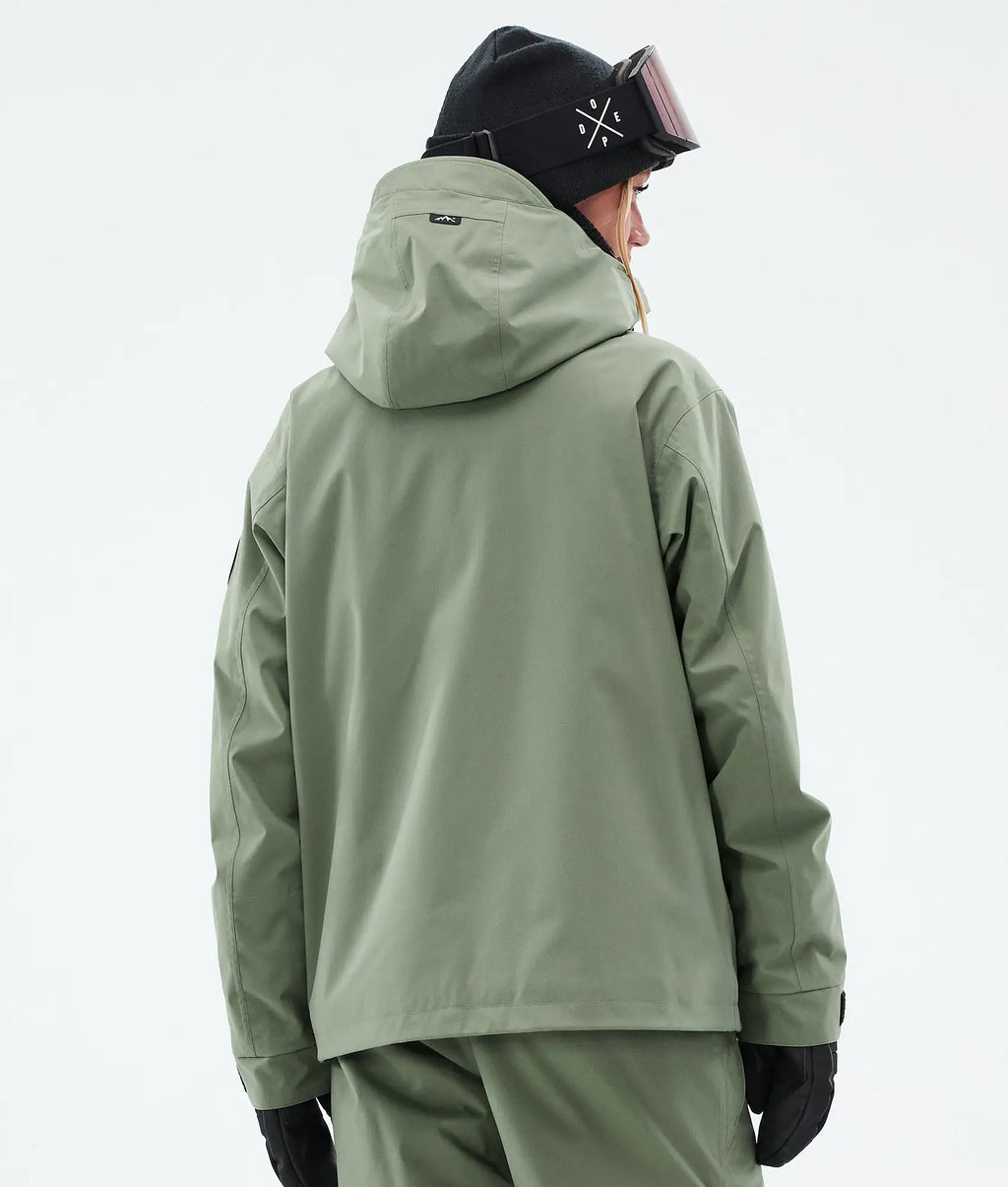 Stardust W Full-Zip - Snowboardjacke Damen Moss Green