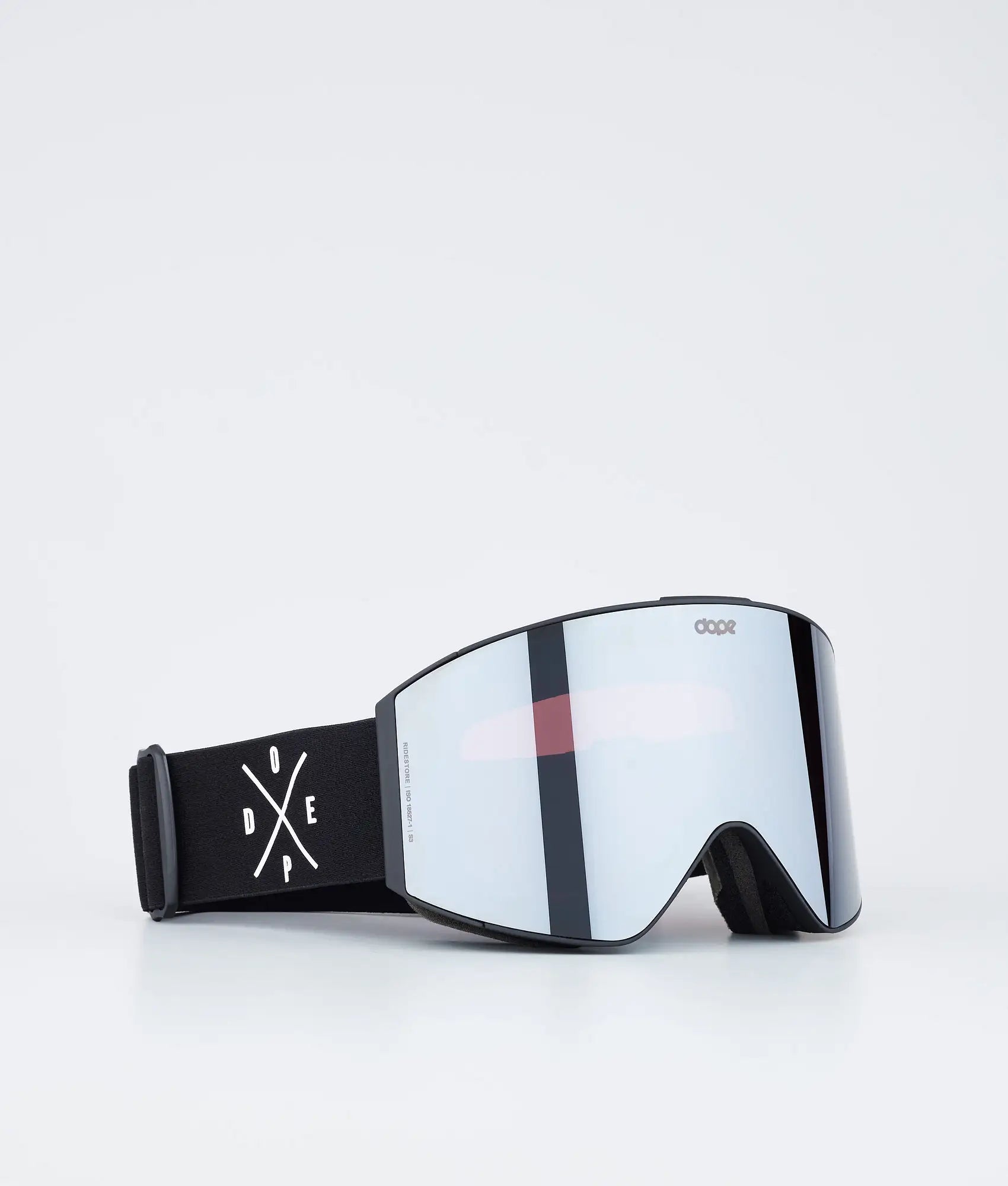 Light - Skibrille Black/Silver Mirror