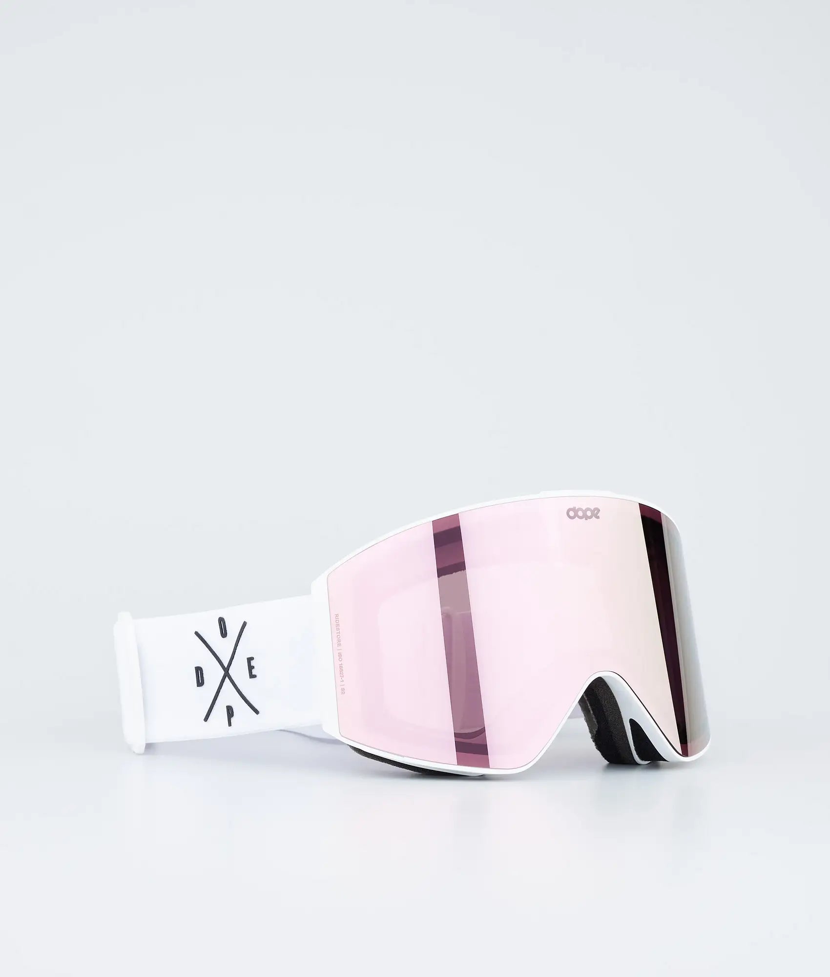 Light - Skibrille White/Champagne Mirror