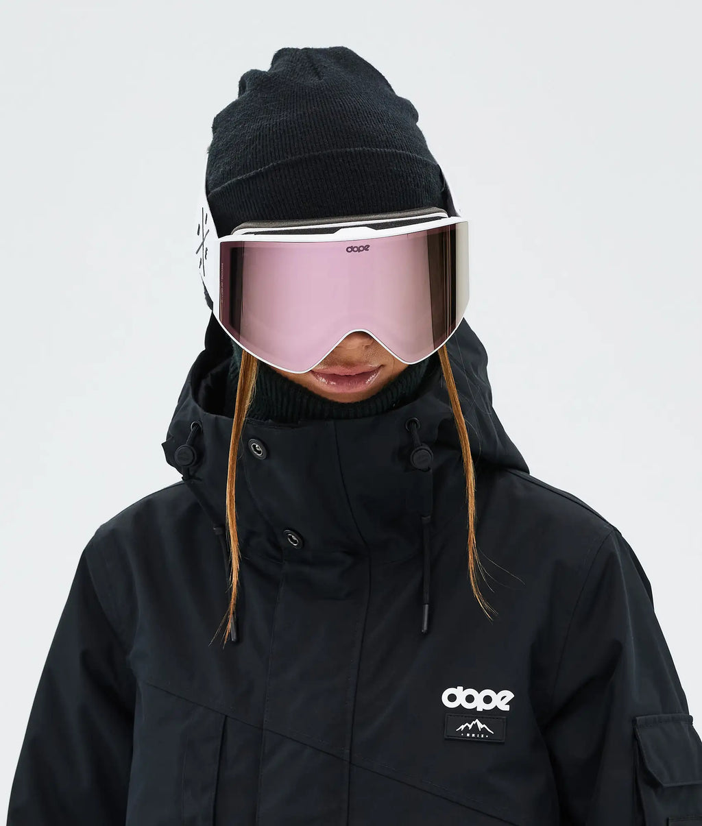 Light - Skibrille White/Champagne Mirror