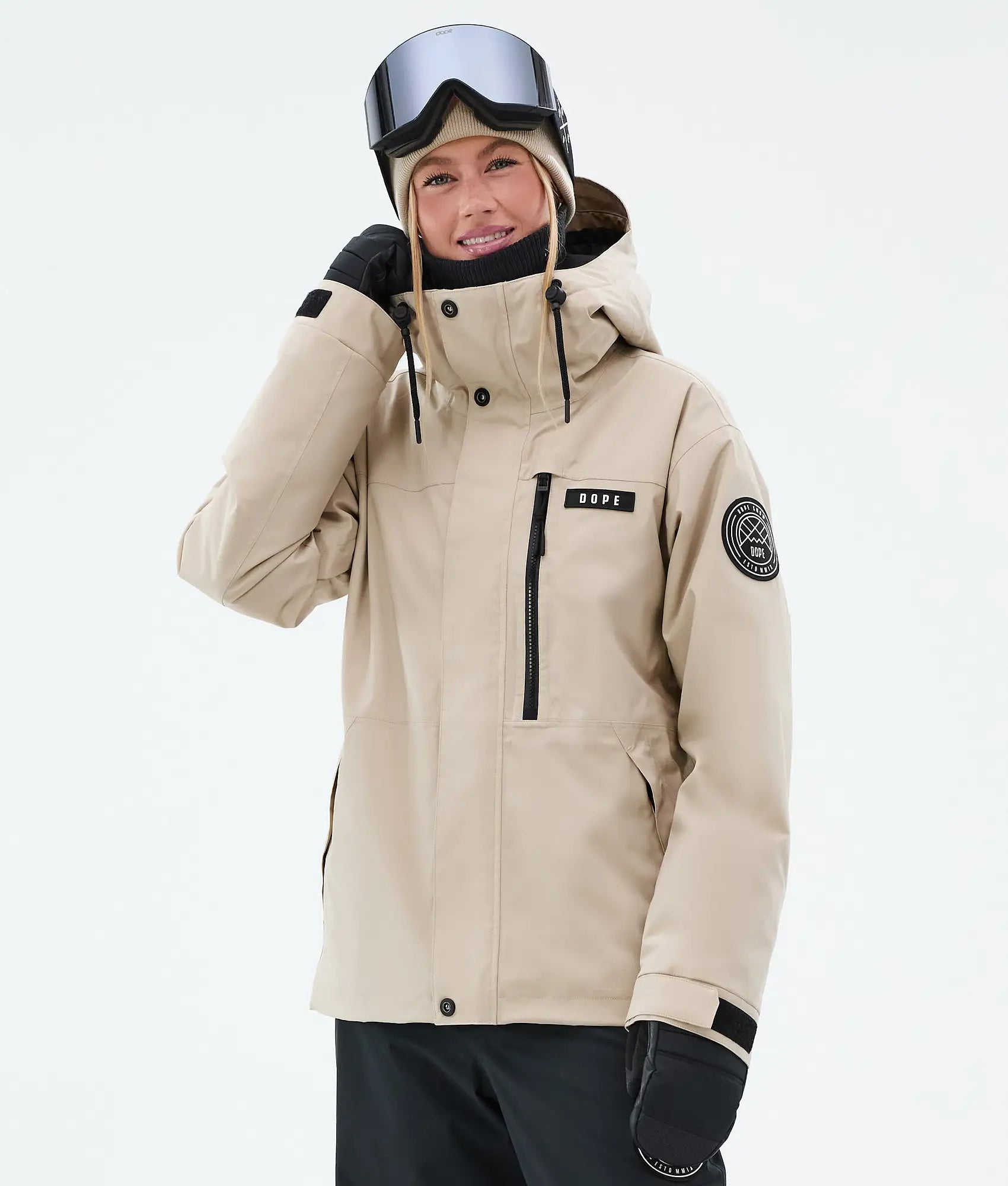 Stardust W Full-Zip - Snowboardjacke Damen Sand