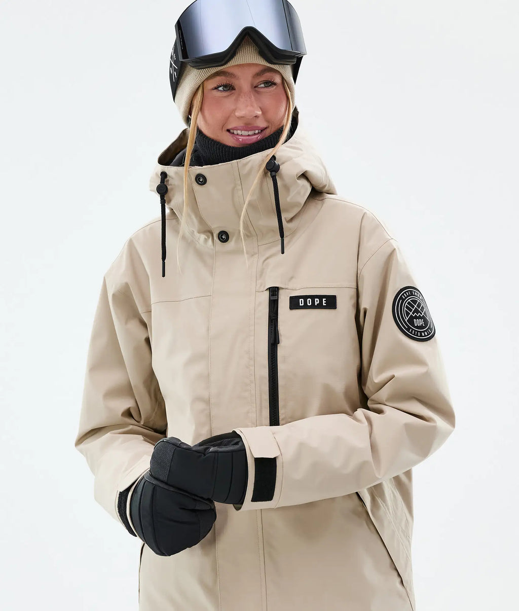Stardust W Full-Zip - Snowboardjacke Damen Sand