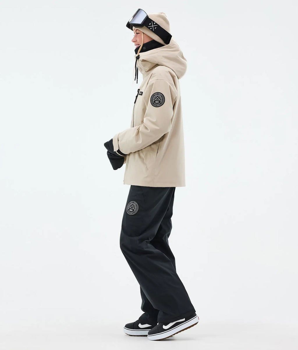 Stardust W Full-Zip - Snowboardjacke Damen Sand