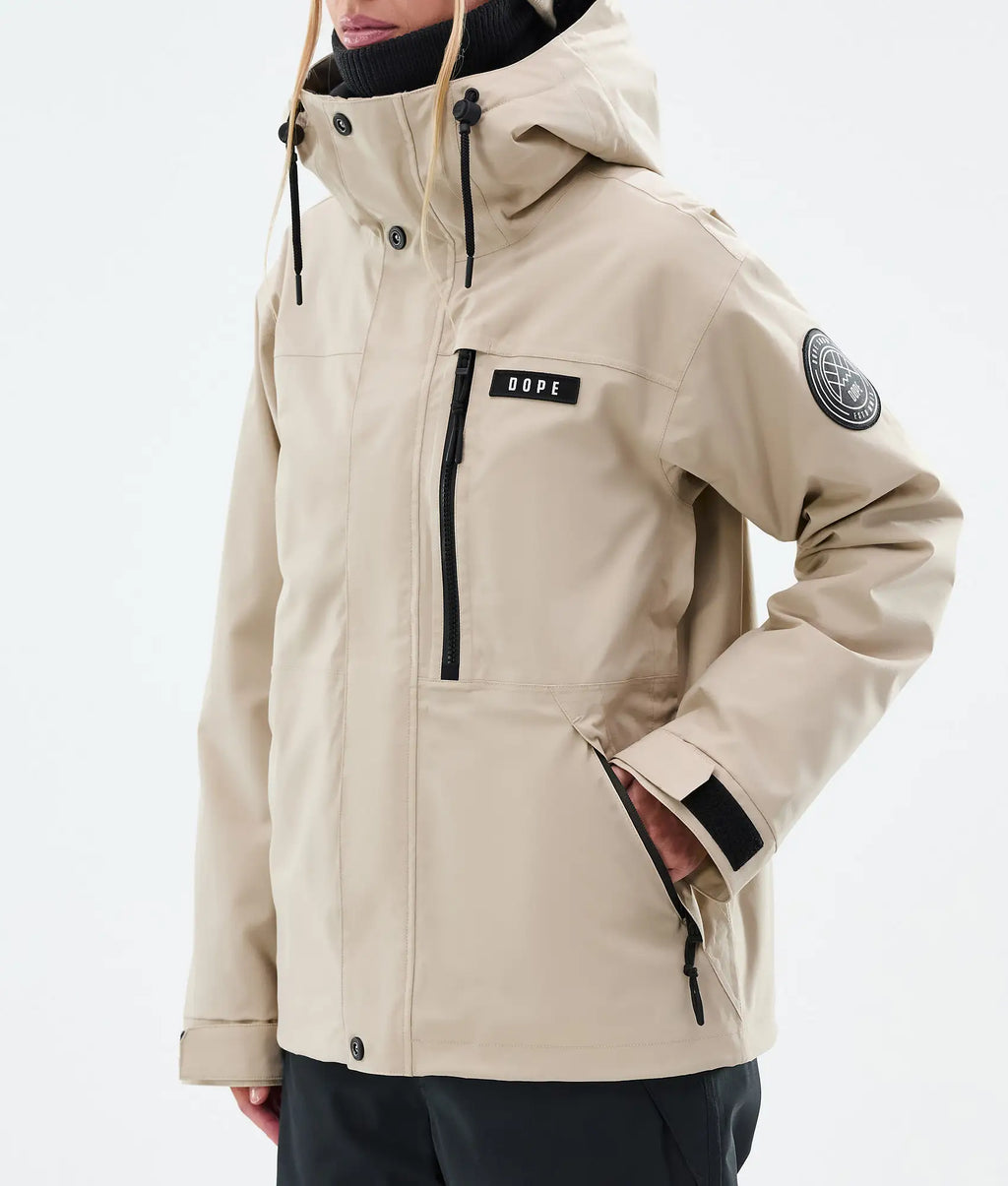 Stardust W Full-Zip - Snowboardjacke Damen Sand